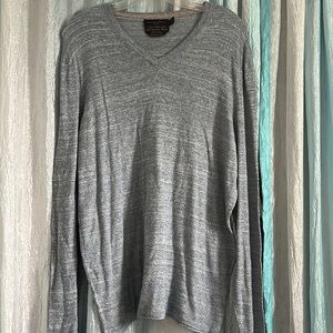 Light blue V-Neck Black and Brown mens sweater